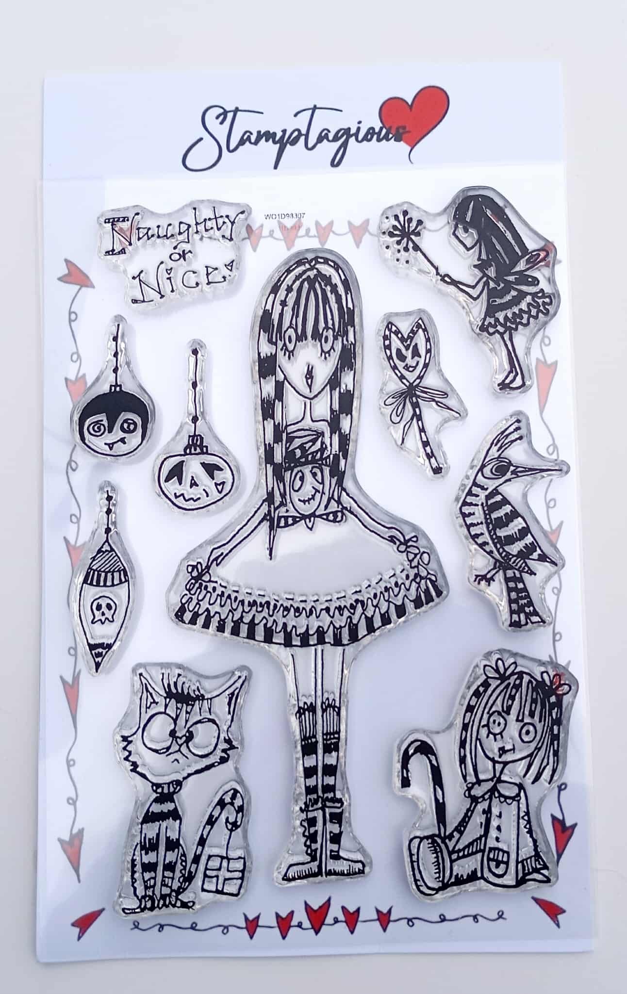Clear Stamps Naughty and Nice set