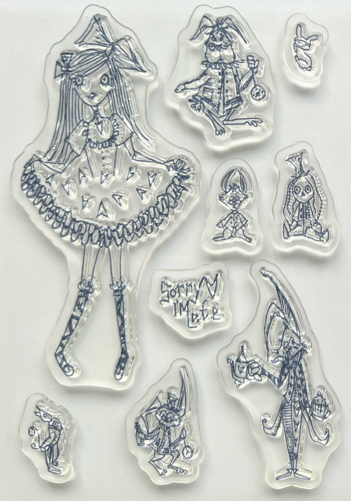 Clear Polymer Stamp A6 Alice Sorry I'm late