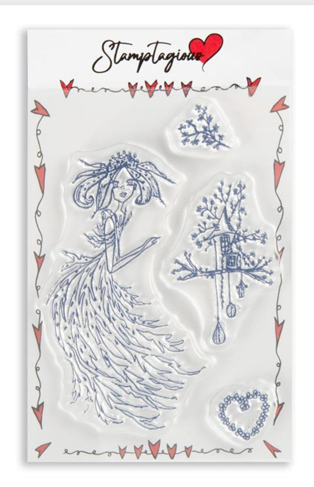 Clear Polymer  Stamptagious Pixie Meadow A6 Stamp Pixie Queen