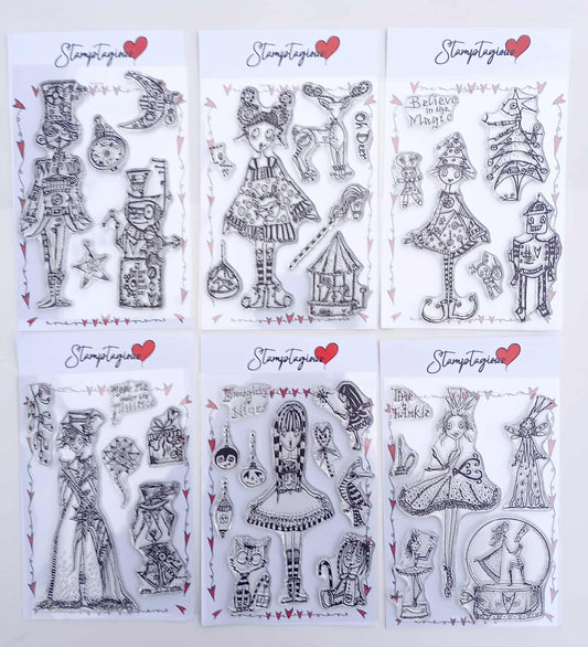 Clear Stamps Nuts and Crackers Full Collection 6 set